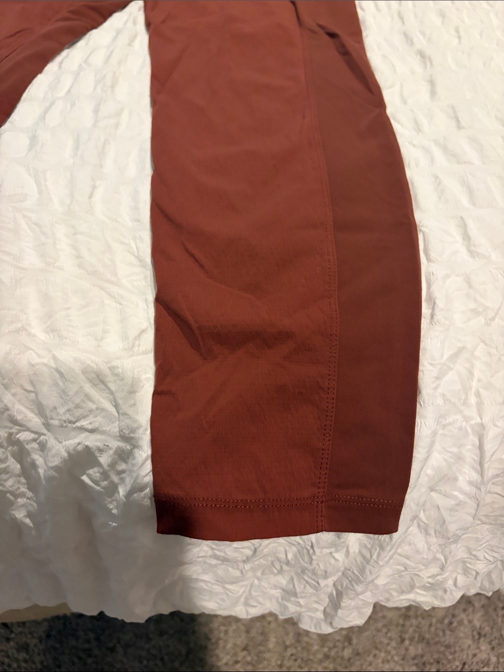 Athleta Rust High-Rise Wind Pants/Leggings  with Side Pockets - Picture 5 of 7